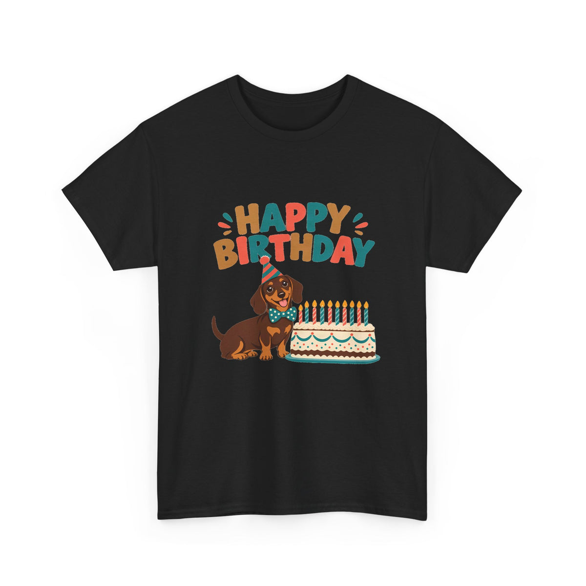Dachshund Happy Birthday Tee