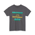 Brother of the Birthday Boy Teal & Gold birthday shirt – Gildan tee by Happywear