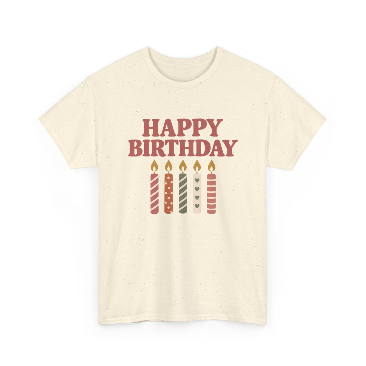 Birthday Candles birthday shirt – Gildan tee by Happywear
