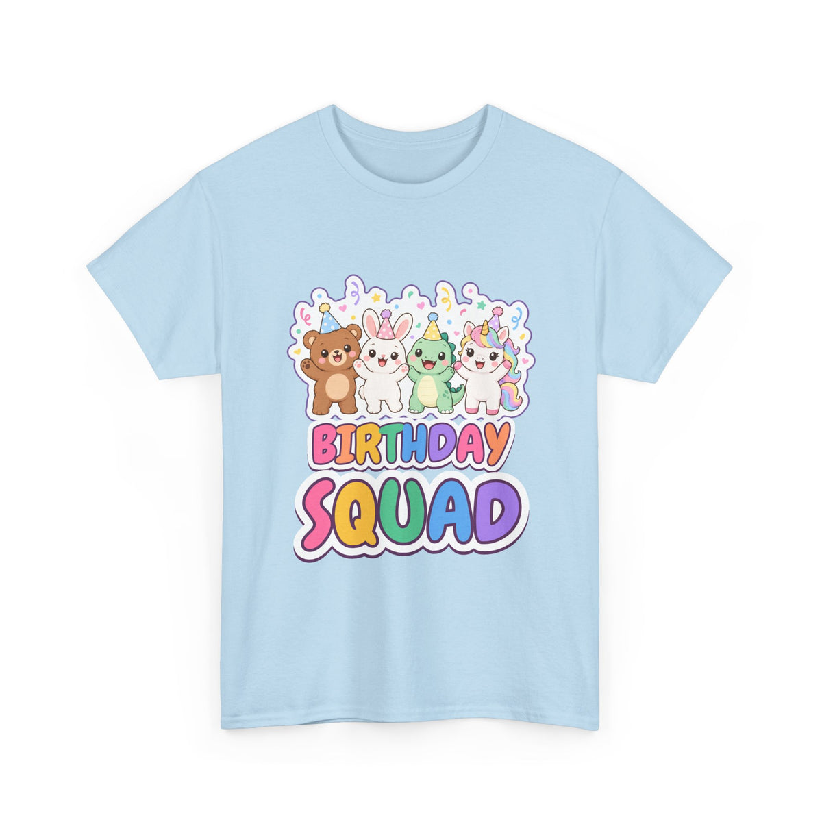 Birthday Squad Party Animals birthday shirt – Gildan tee by Happywear