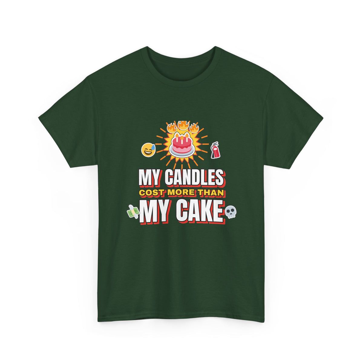 My Candles Cost More Than My Cake Funny Birthday shirt – Gildan tee by Happywear