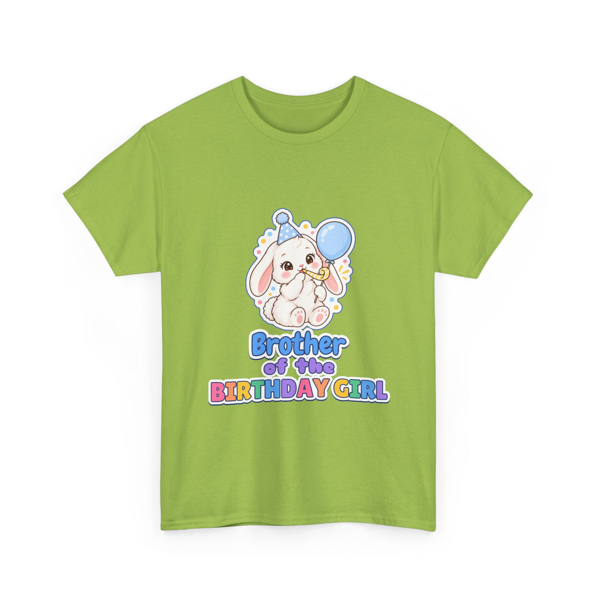 Brother of the Birthday Girl Bunny birthday shirt – Gildan tee by Happywear