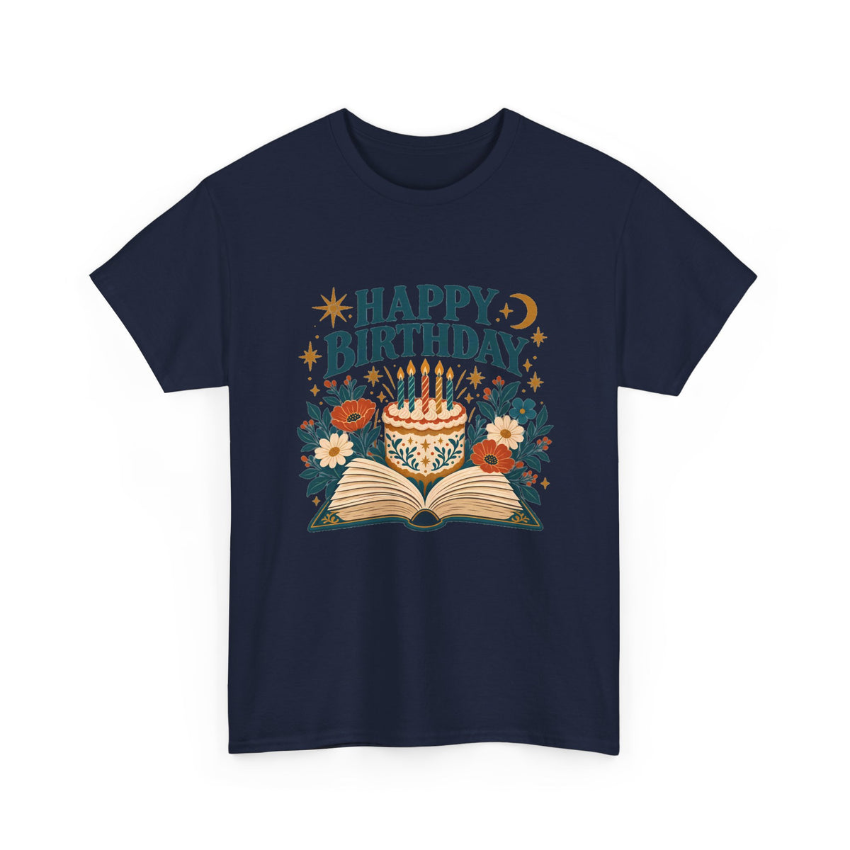 Book Lover Happy Birthday Tee