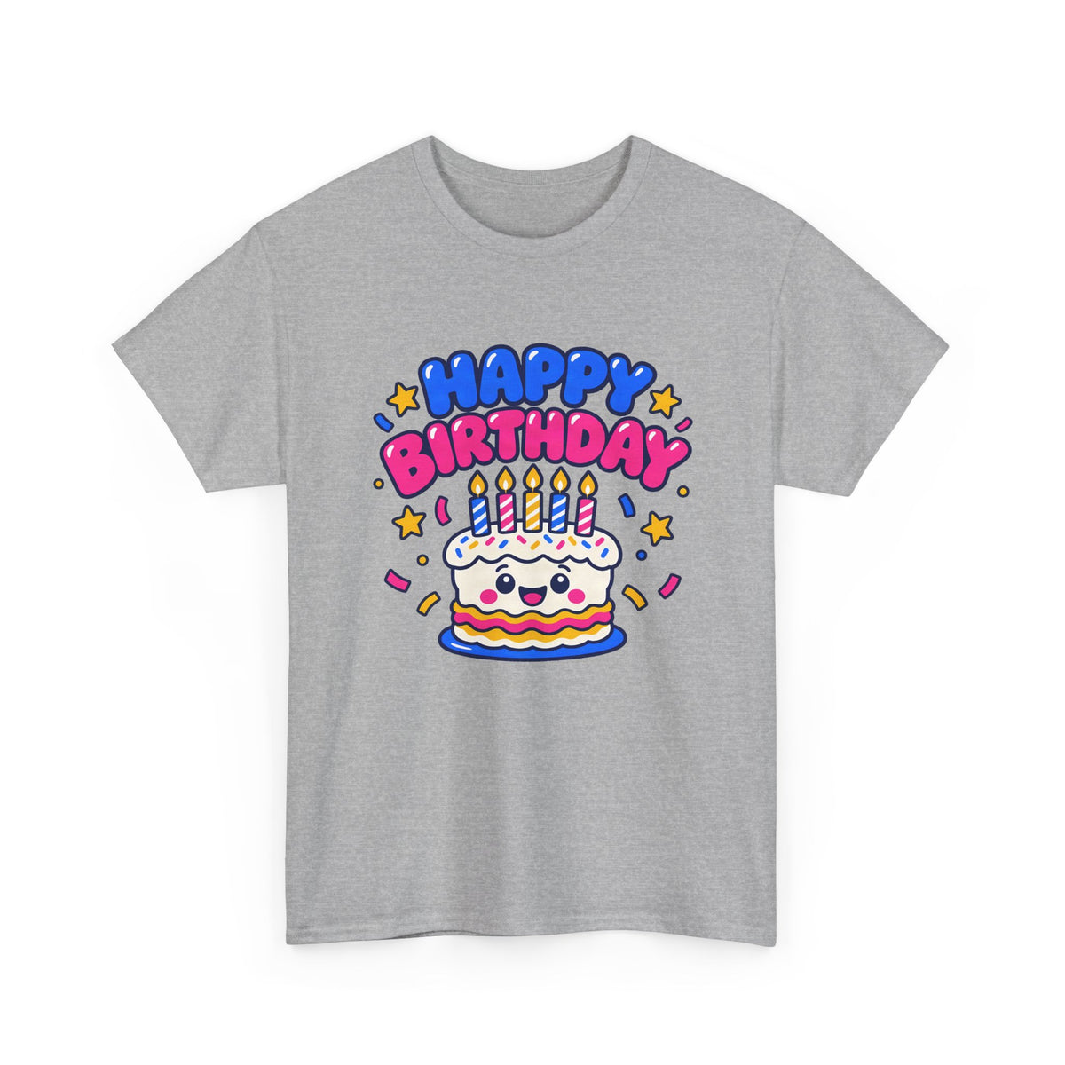 Happy Cake Face Birthday shirt – Gildan tee by Happywear
