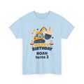 Personalized Construction Birthday Shirt – Add Name & Age