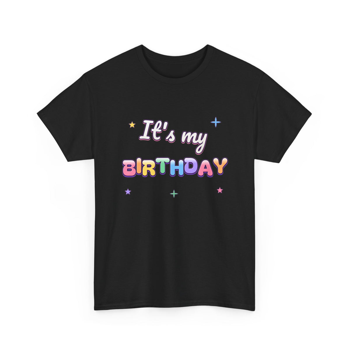 It's My Birthday Rainbow Pastel birthday shirt – Gildan tee by Happywear