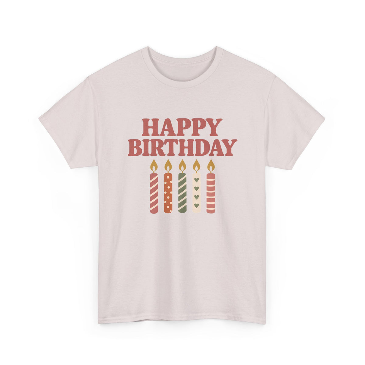Birthday Candles birthday shirt – Gildan tee by Happywear