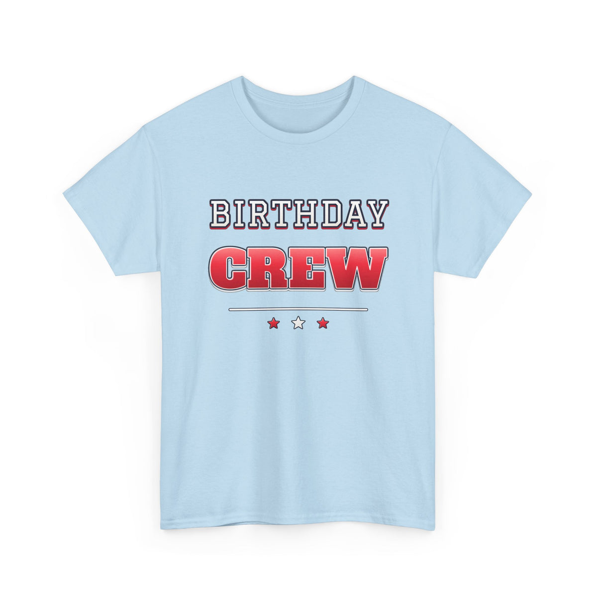 Birthday Crew Varsity Red & White birthday shirt – Gildan tee by Happywear