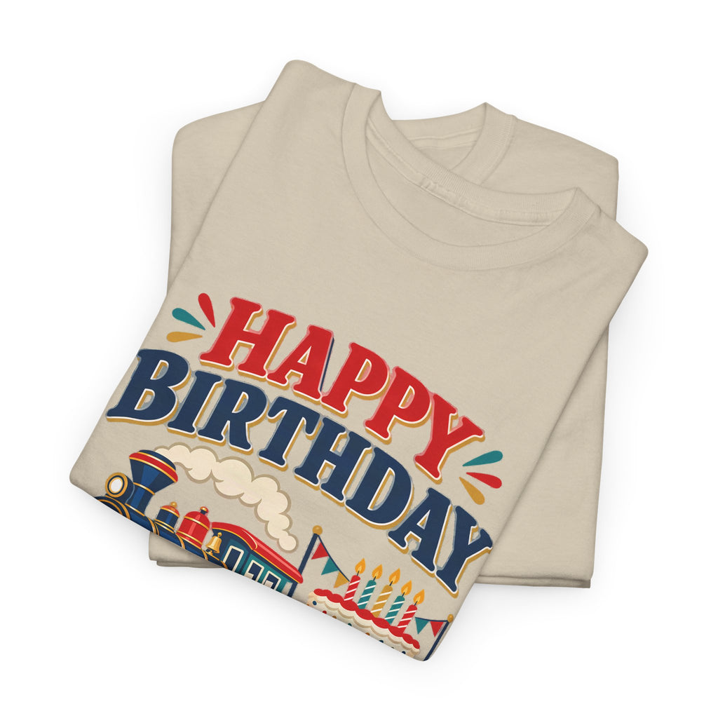 Personalized Train Birthday Shirt – Add Name & Age