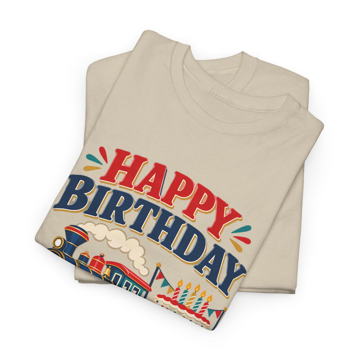 Personalized Train Birthday Shirt – Add Name & Age