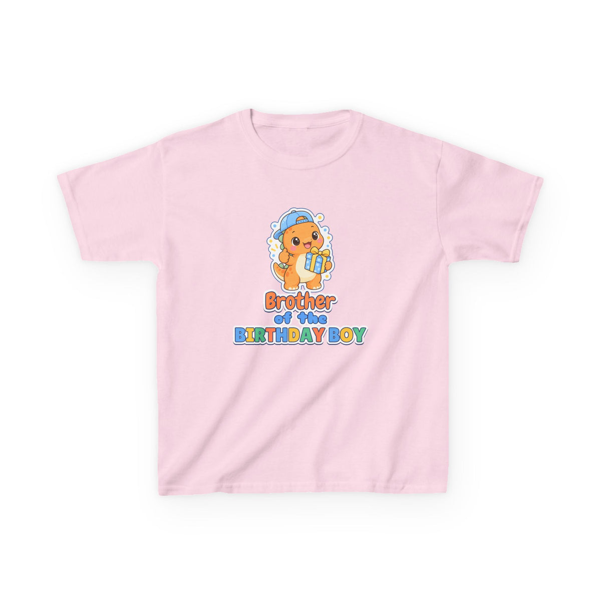 Brother of the Birthday Boy Dino birthday shirt – kids Gildan tee by Happywear