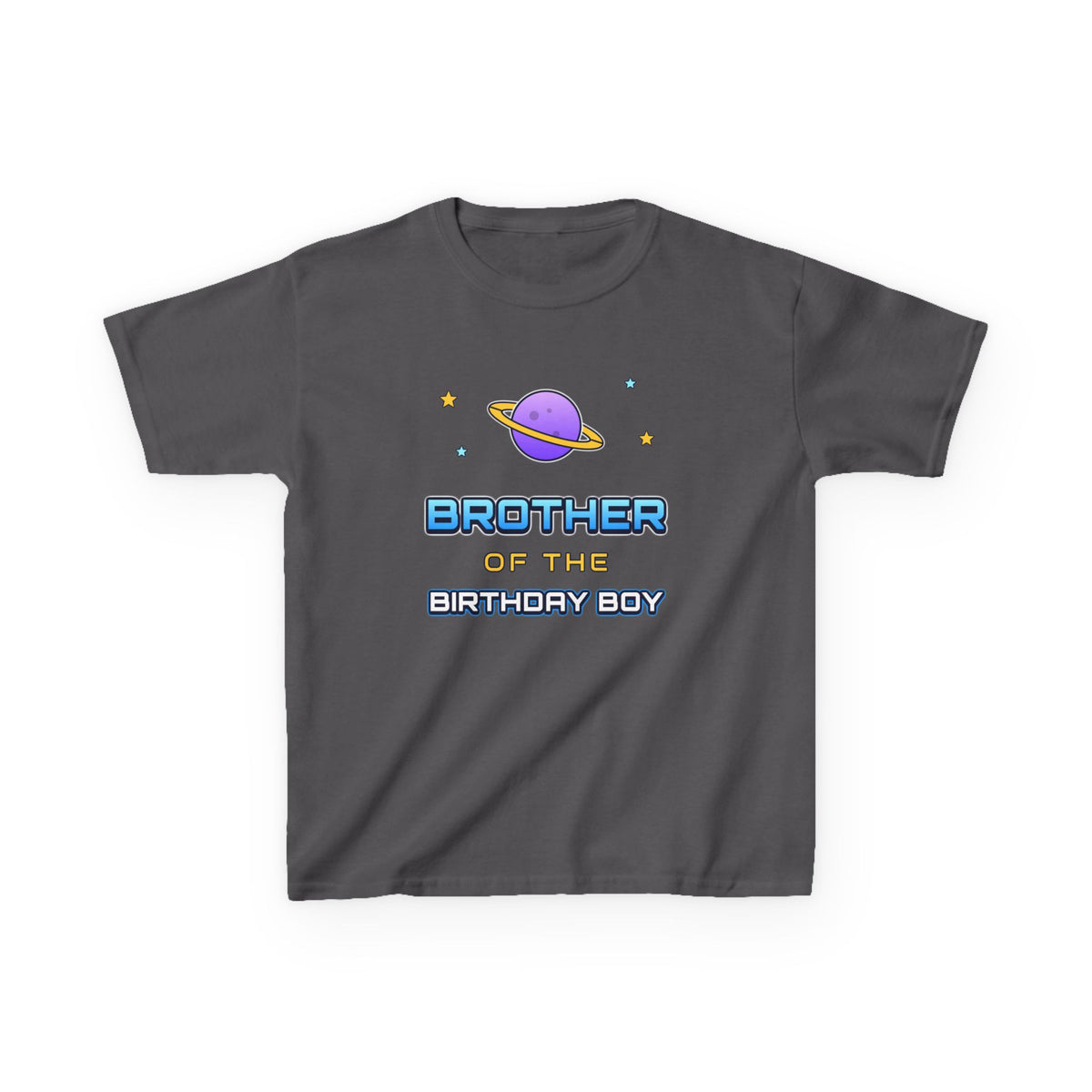 Brother of the Birthday Boy Space birthday shirt – kids Gildan tee by Happywear