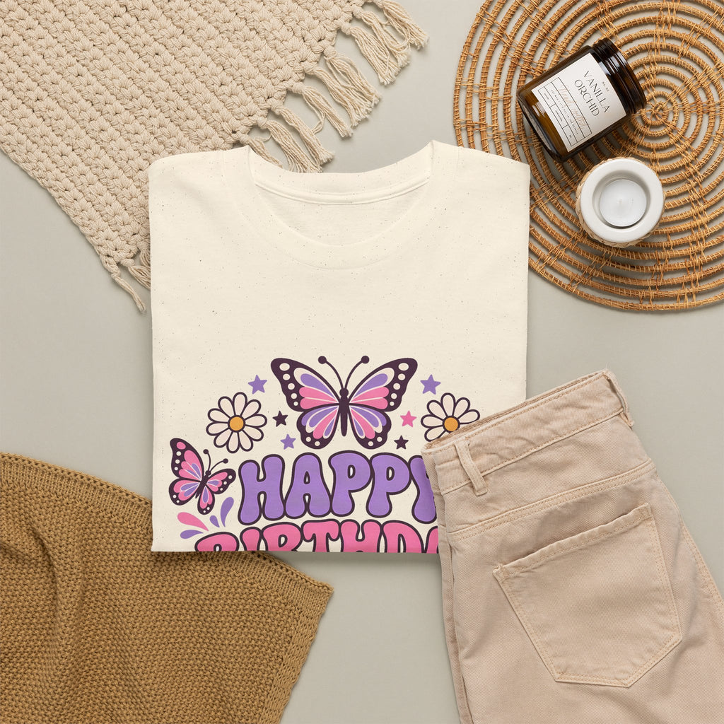 Personalized Butterfly Birthday Shirt – Add Name & Age