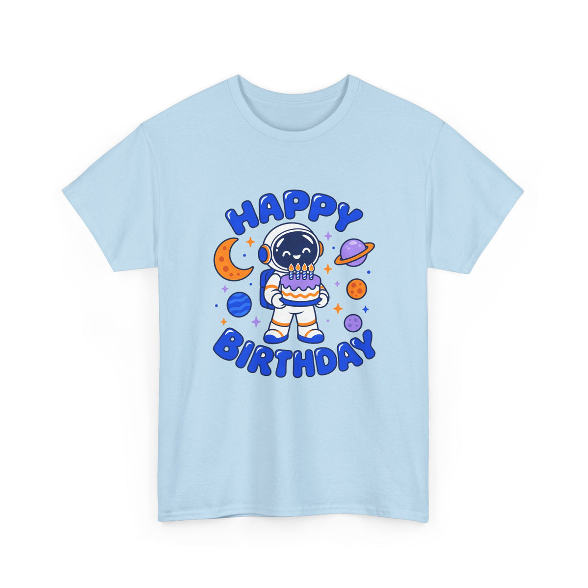 Space Astronaut Happy Birthday shirt – Gildan tee by Happywear