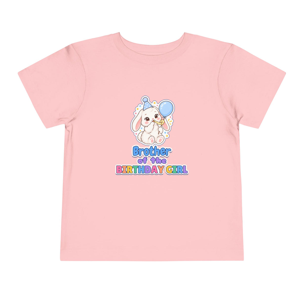 Brother of the Birthday Girl Bunny birthday shirt – toddler Gildan tee by Happywear