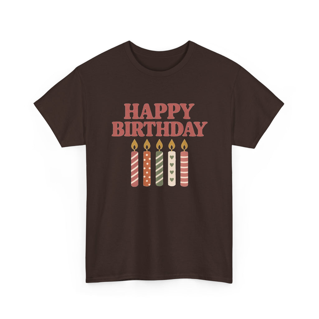 Birthday Candles birthday shirt – Gildan tee by Happywear