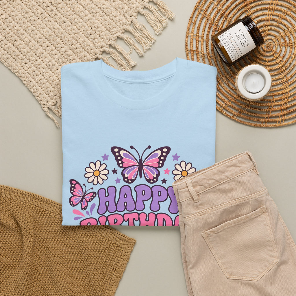 Personalized Butterfly Birthday Shirt – Add Name & Age
