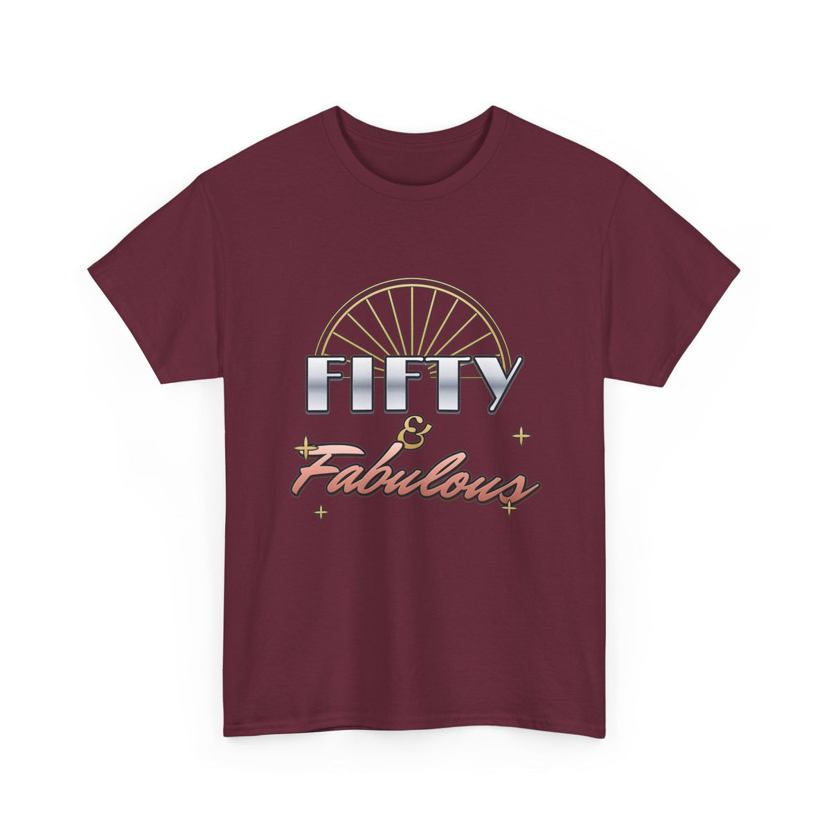 Fifty & Fabulous Birthday shirt – Gildan tee by Happywear