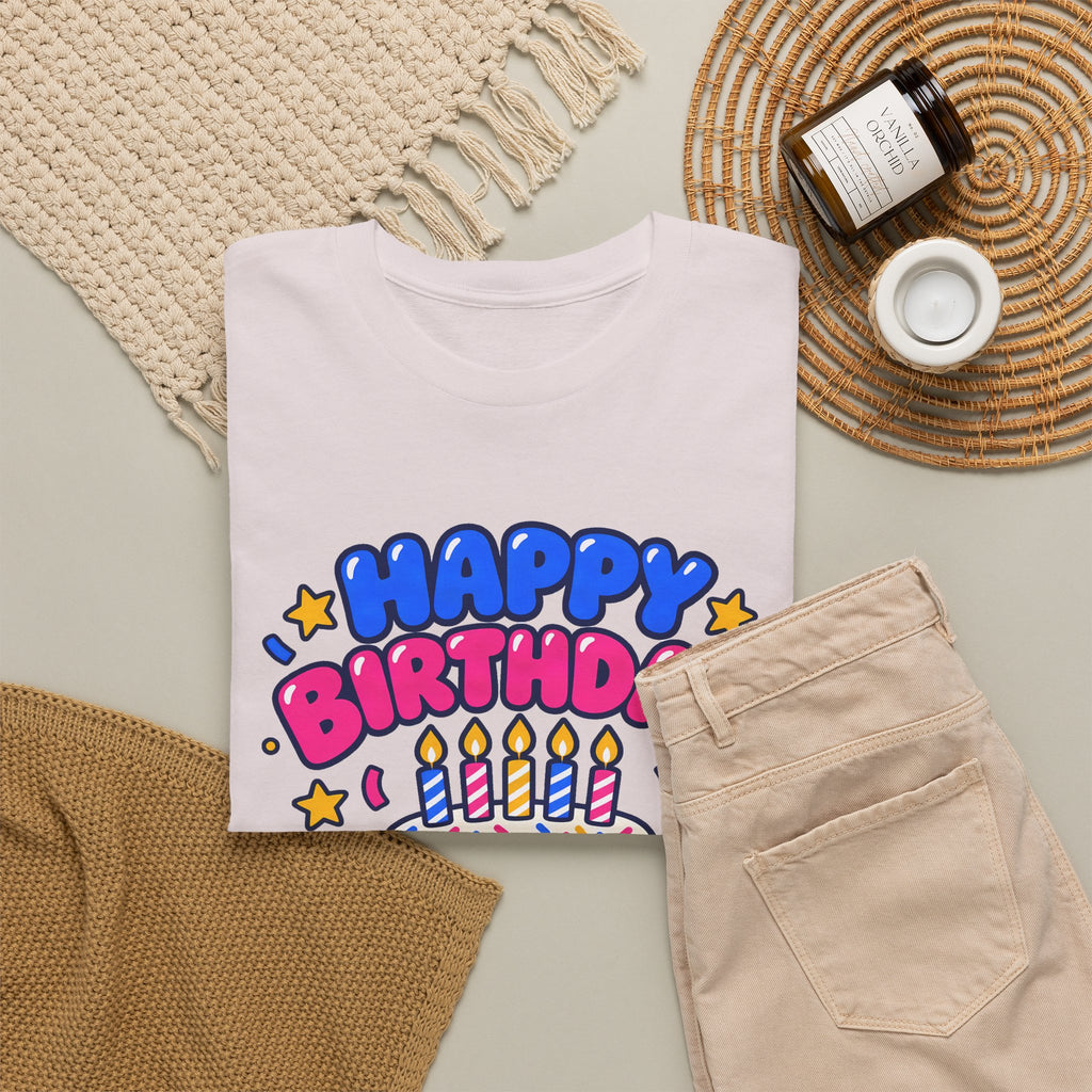 Personalized Birthday Cake Shirt – Add Name & Age