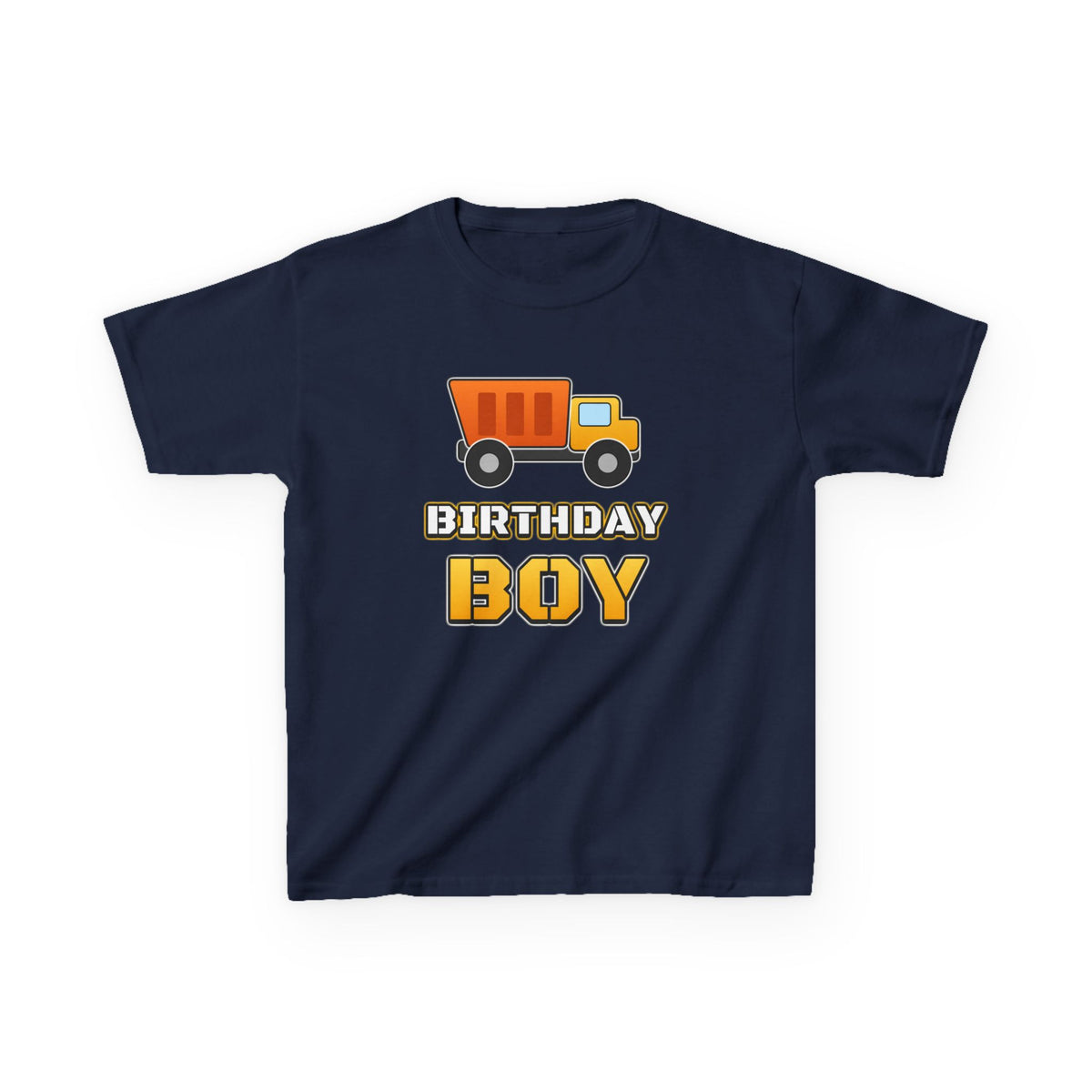 Birthday Boy Dump Truck birthday shirt – kids Gildan tee by Happywear