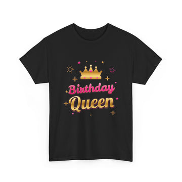 Birthday Queen Pink & Gold Crown Tee