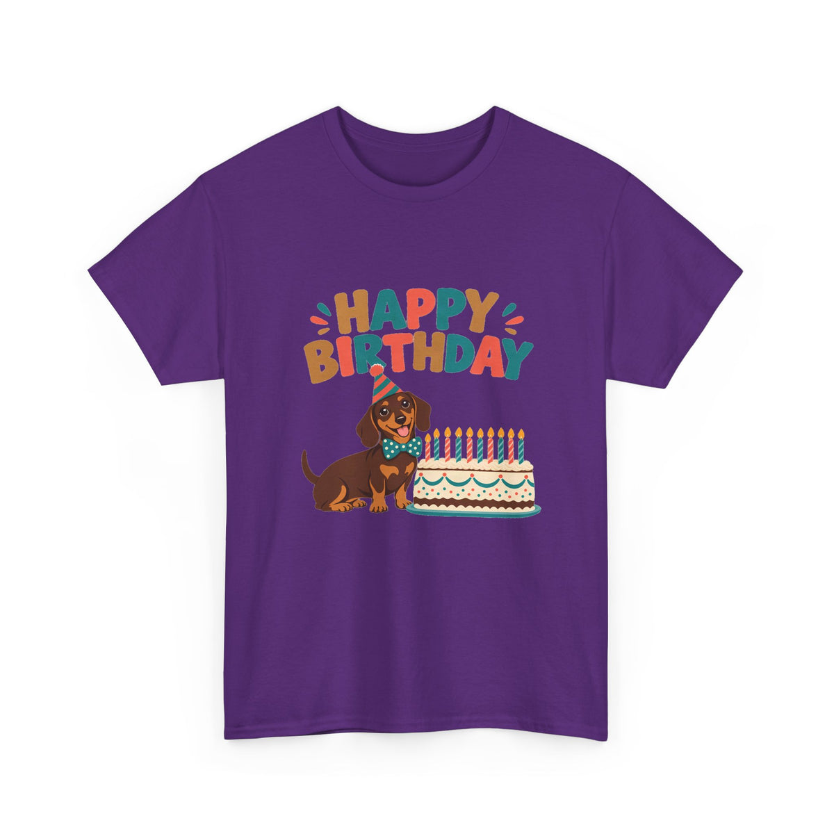 Dachshund Happy Birthday Tee