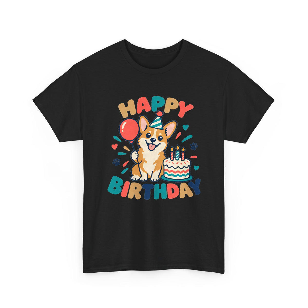 Corgi Happy Birthday Tee