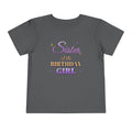 Sister of the Birthday Girl Lavender & Gold birthday shirt – toddler Gildan tee by Happywear
