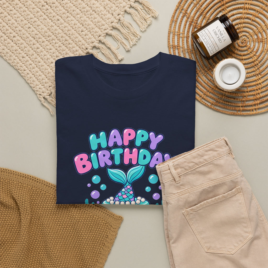 Personalized Mermaid Birthday Shirt – Add Name & Age