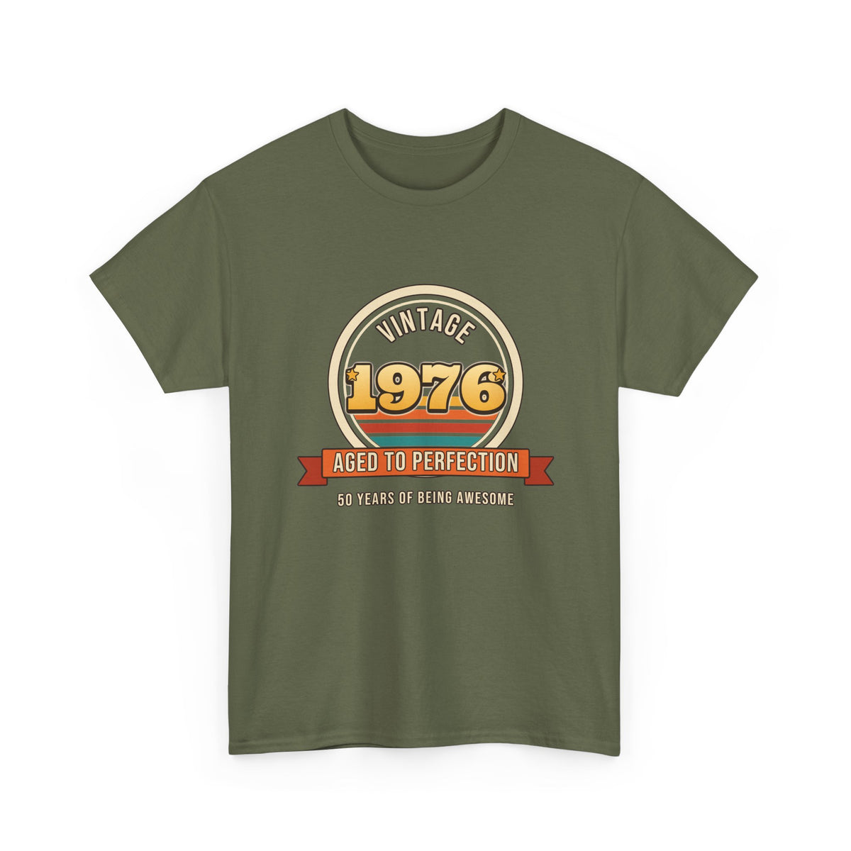Vintage 1976 Aged to Perfection 50th Birthday shirt – Gildan tee by Happywear