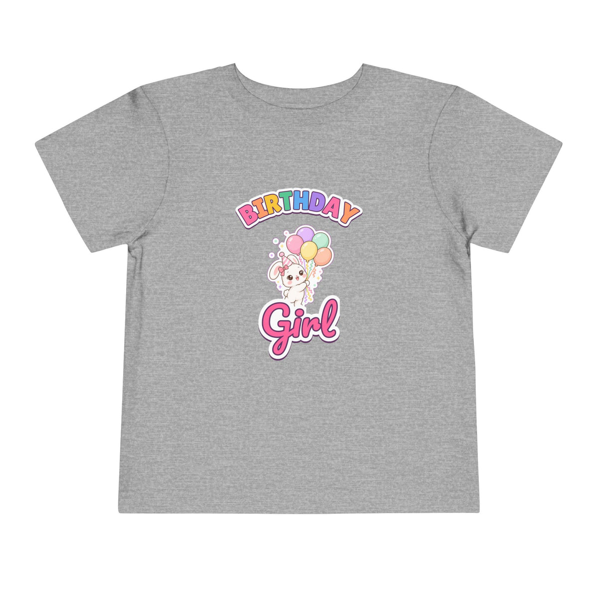 Birthday Girl Bunny birthday shirt – toddler Gildan tee by Happywear