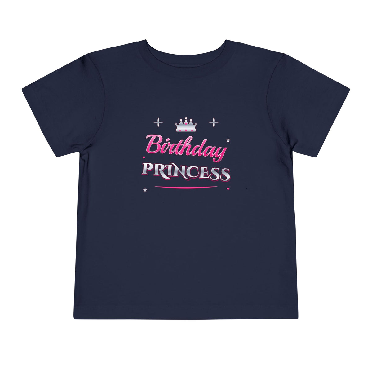 Birthday Princess Pink & Silver Tiara birthday shirt – toddler Gildan tee by Happywear