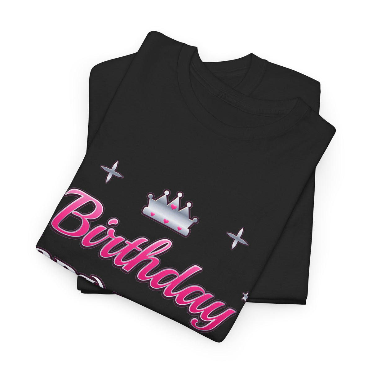 Birthday Princess Pink & Silver Tiara birthday shirt – Gildan tee by Happywear