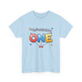 ONE First Birthday Balloon birthday shirt – Gildan tee by Happywear