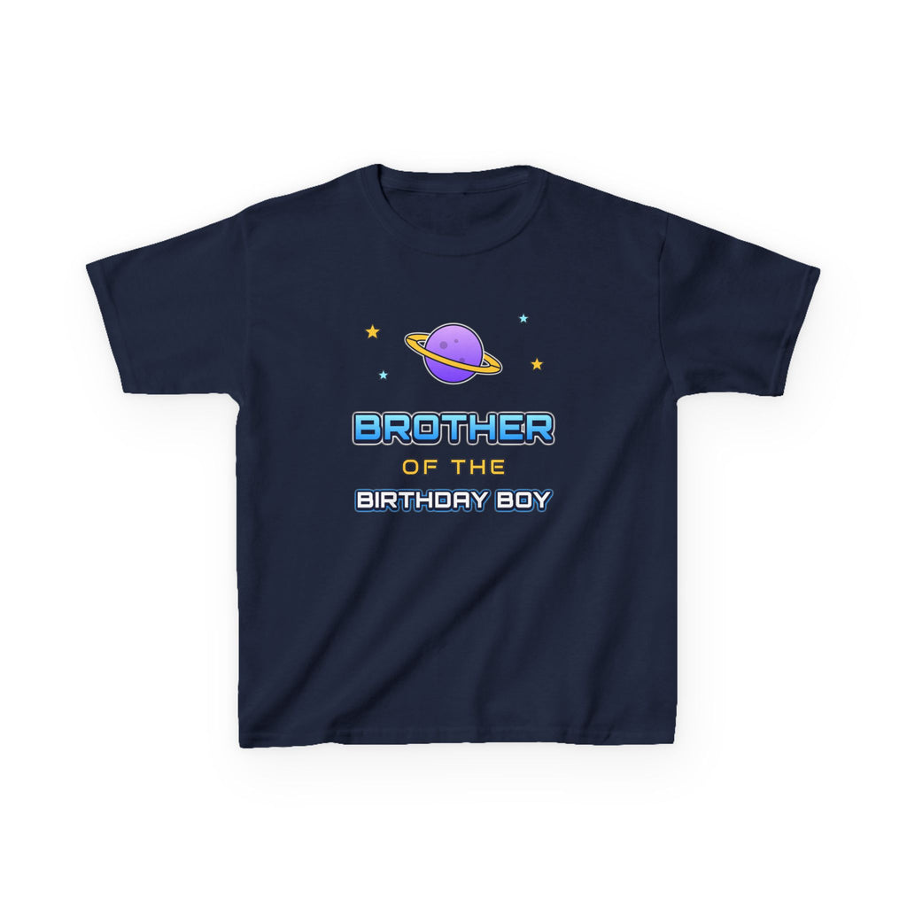 Brother of the Birthday Boy Space birthday shirt – kids Gildan tee by Happywear