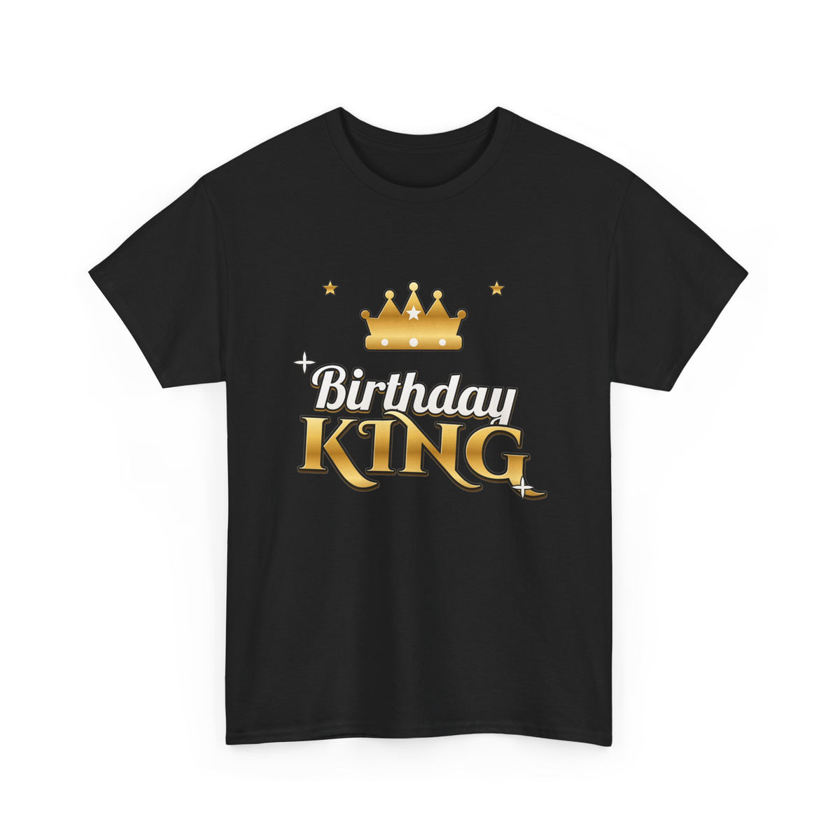 Birthday King Gold Crown birthday shirt – Gildan tee by Happywear