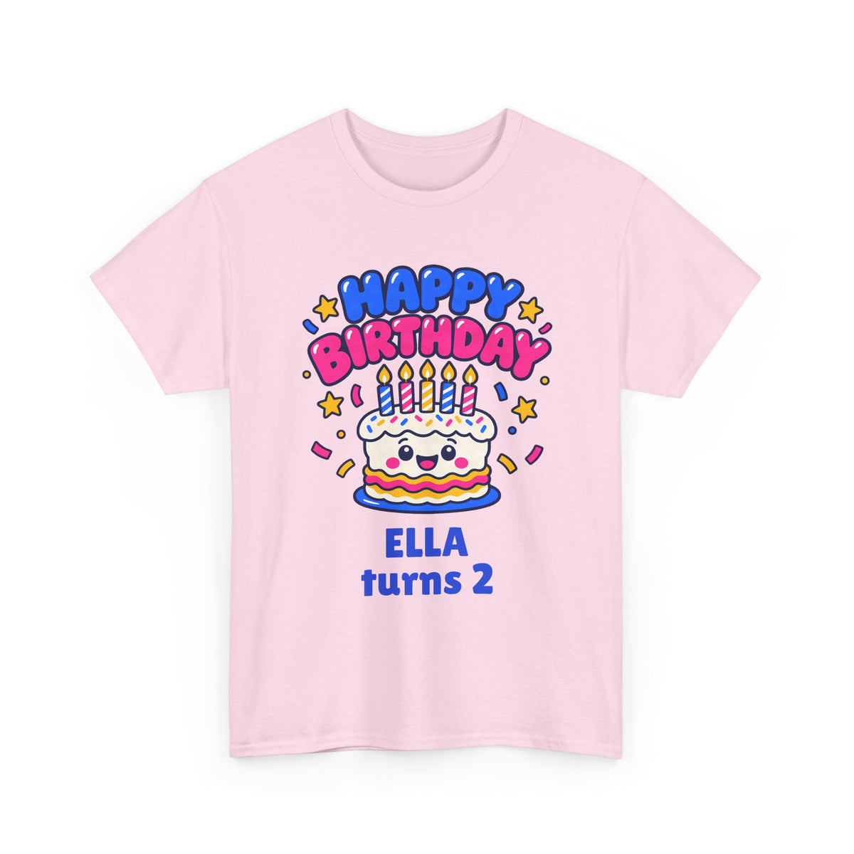 Personalized Birthday Cake Shirt – Add Name & Age