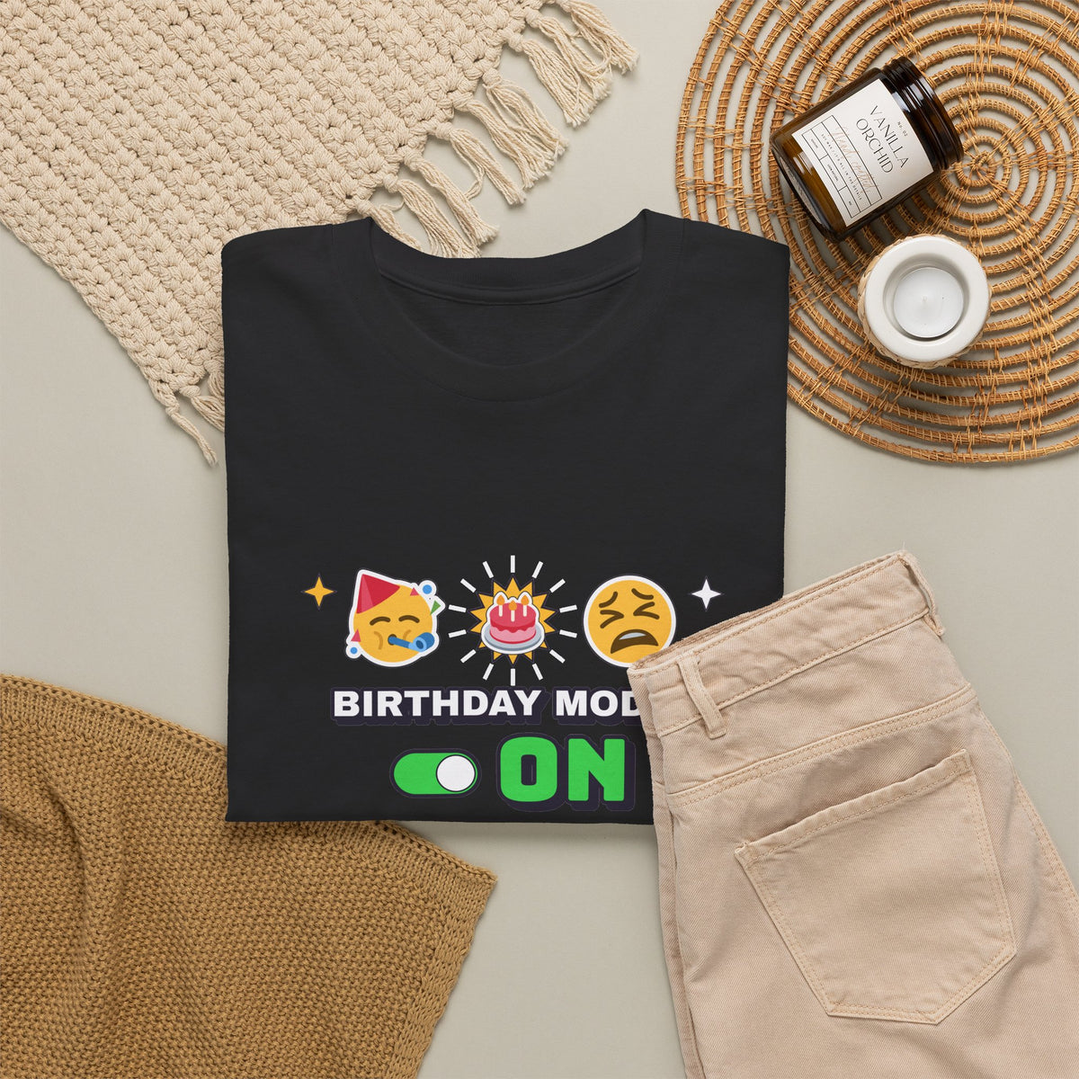 Birthday Mode On Back Pain Also On Funny Birthday shirt – Gildan tee by Happywear