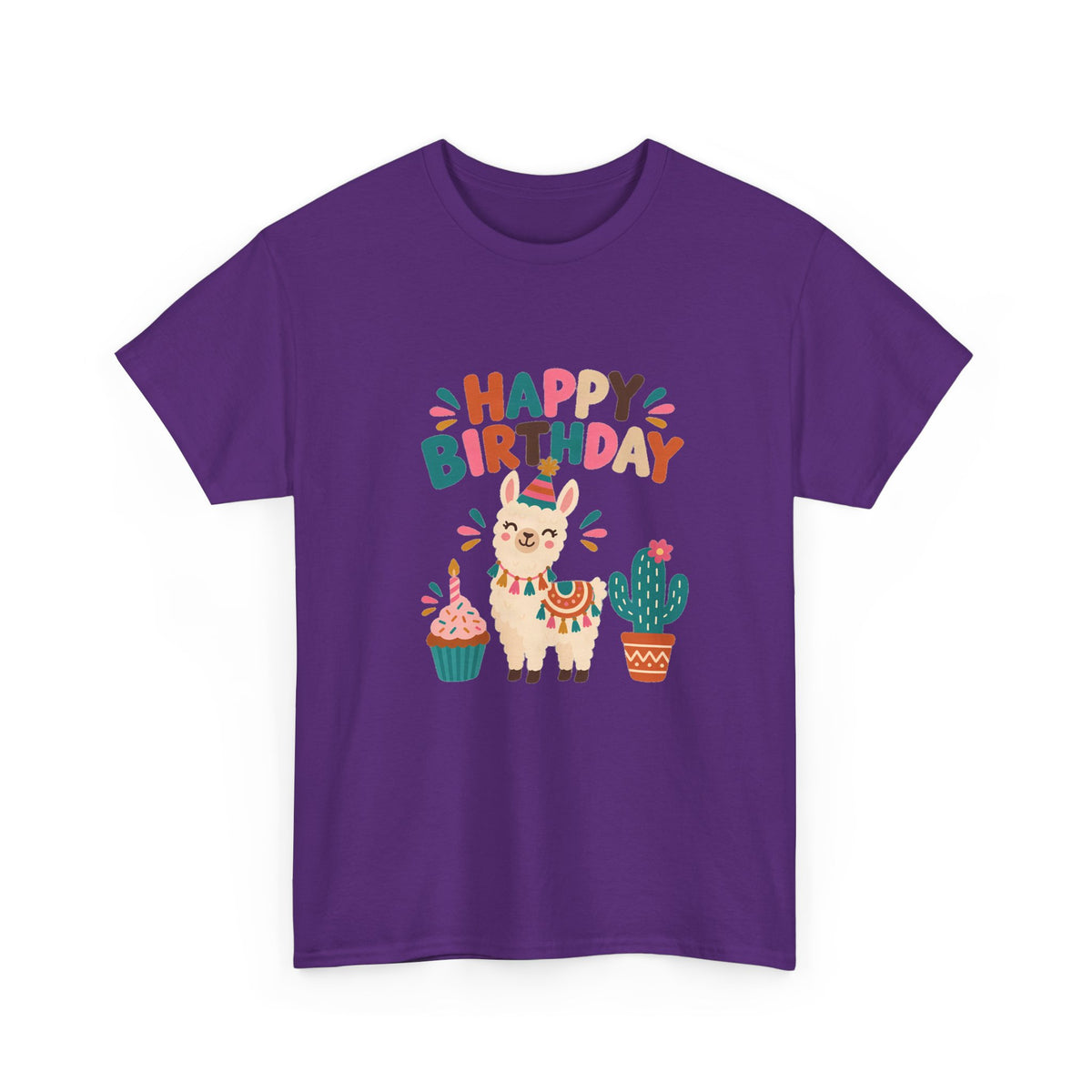 Llama Happy Birthday Tee