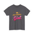 Birthday Girl Pink & Gold Crown birthday shirt – Gildan tee by Happywear