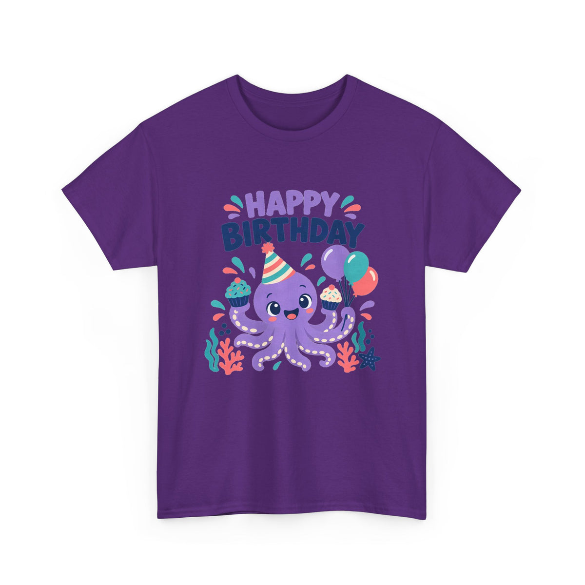 Octopus Happy Birthday Tee