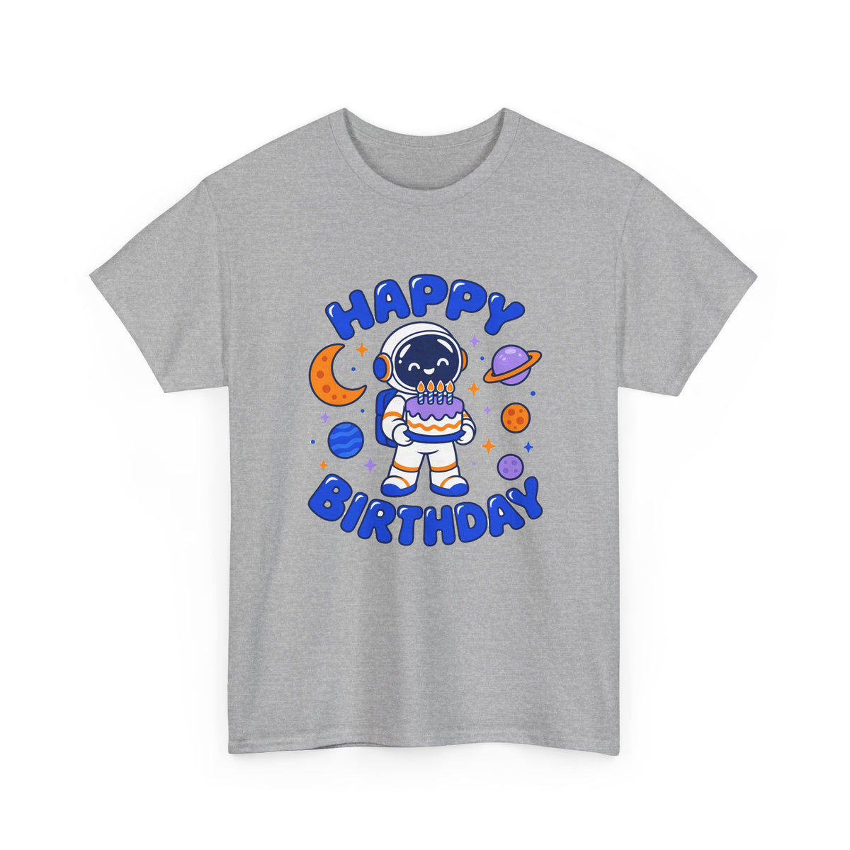 Space Astronaut Happy Birthday shirt – Gildan tee by Happywear