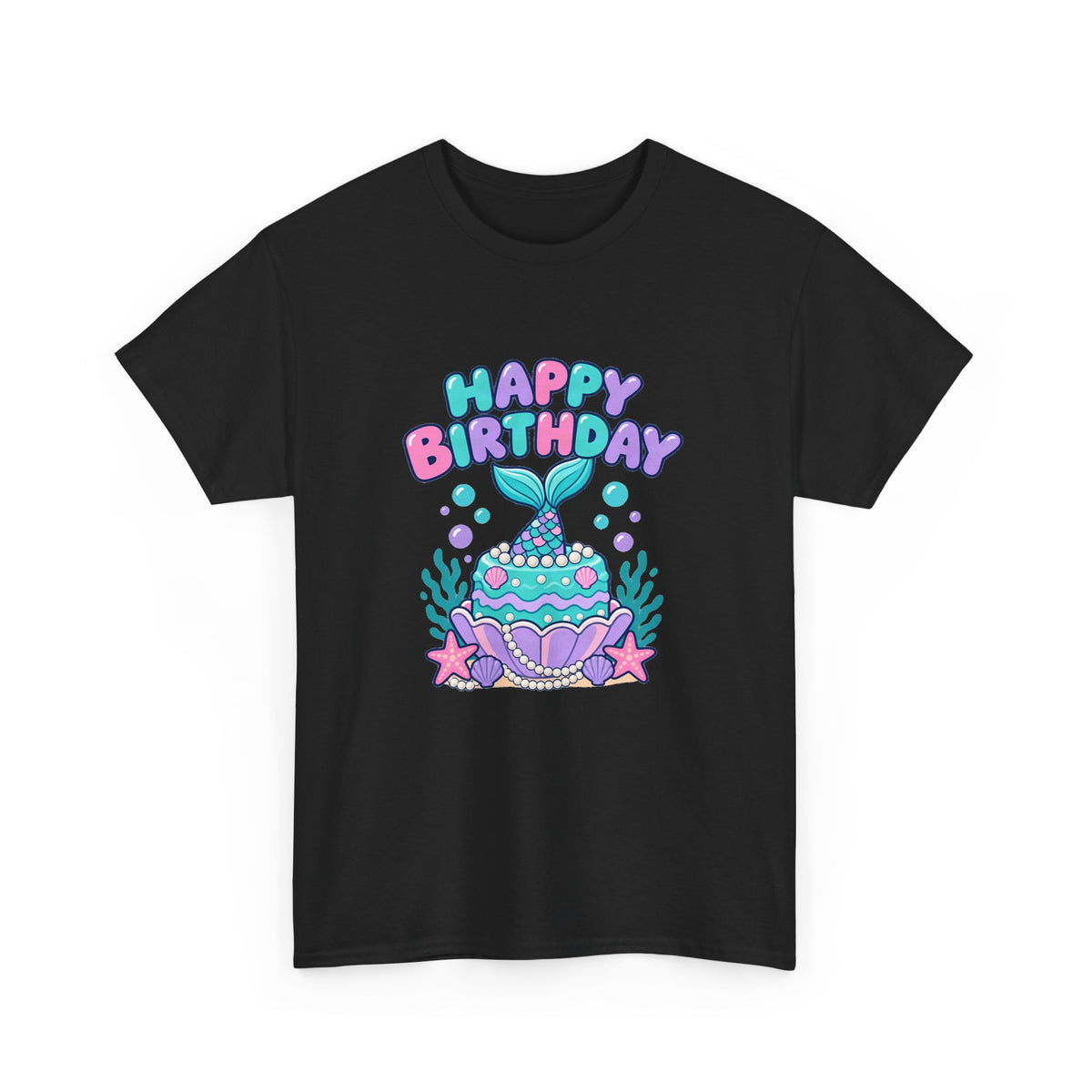 Mermaid Happy Birthday Tee