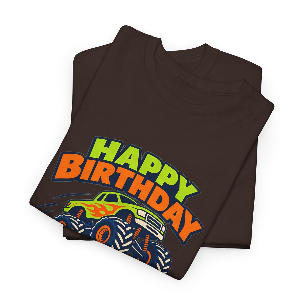 Monster Truck Happy Birthday Tee
