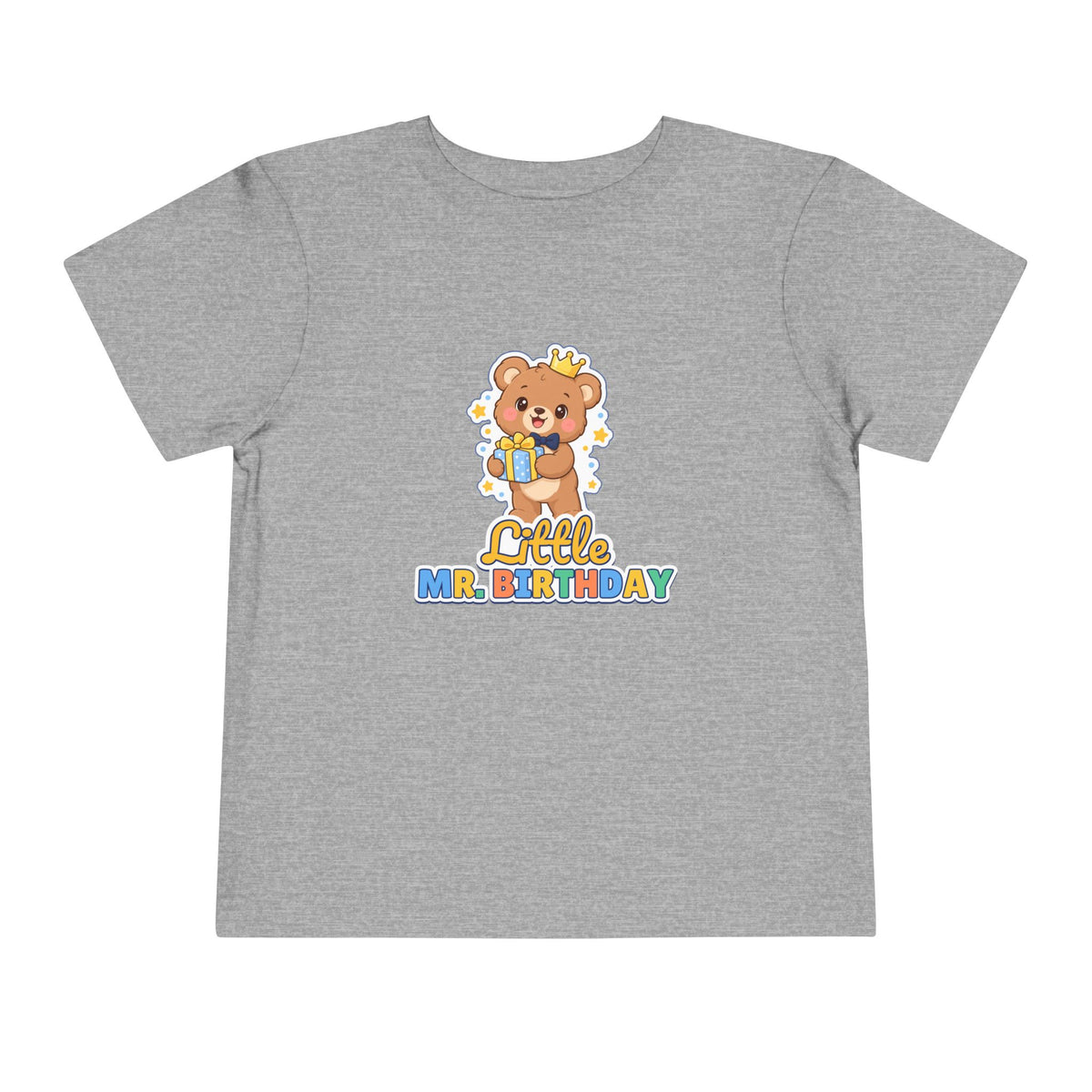 Little Mr. Birthday Teddy Bear birthday shirt – toddler Gildan tee by Happywear