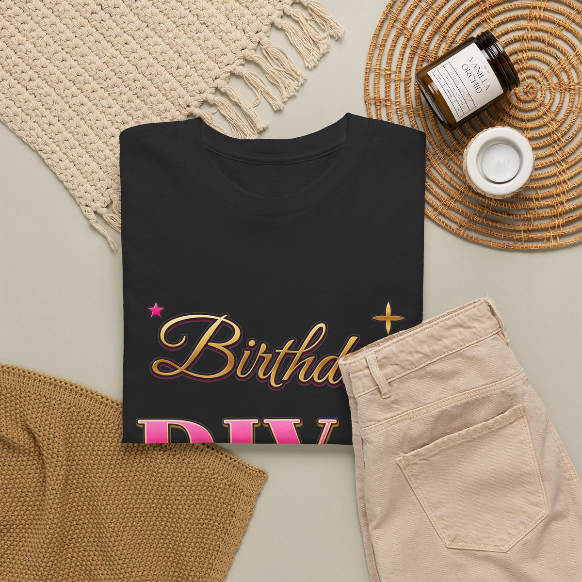 Birthday Diva Pink & Gold birthday shirt – Gildan tee by Happywear