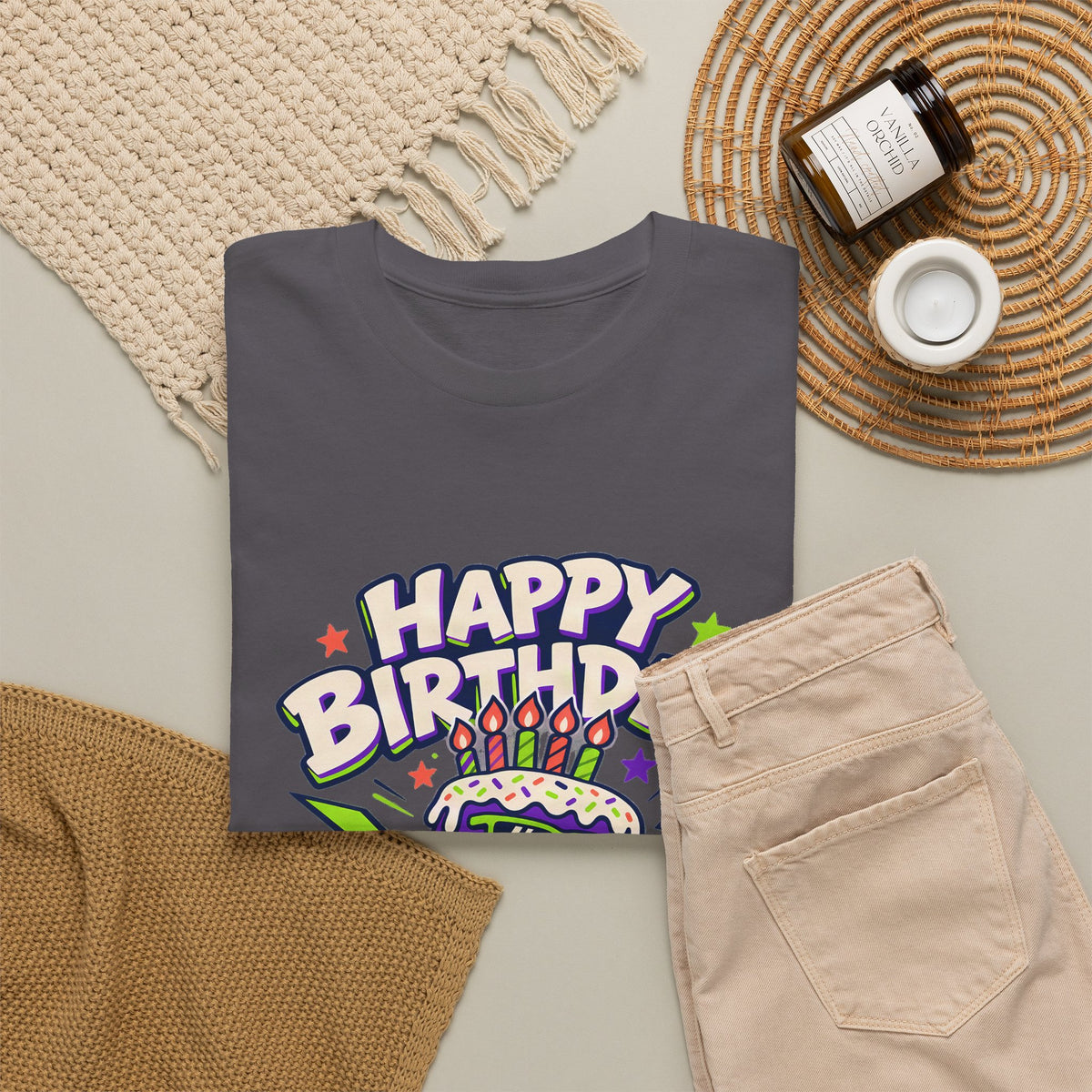 Skateboard Happy Birthday Tee