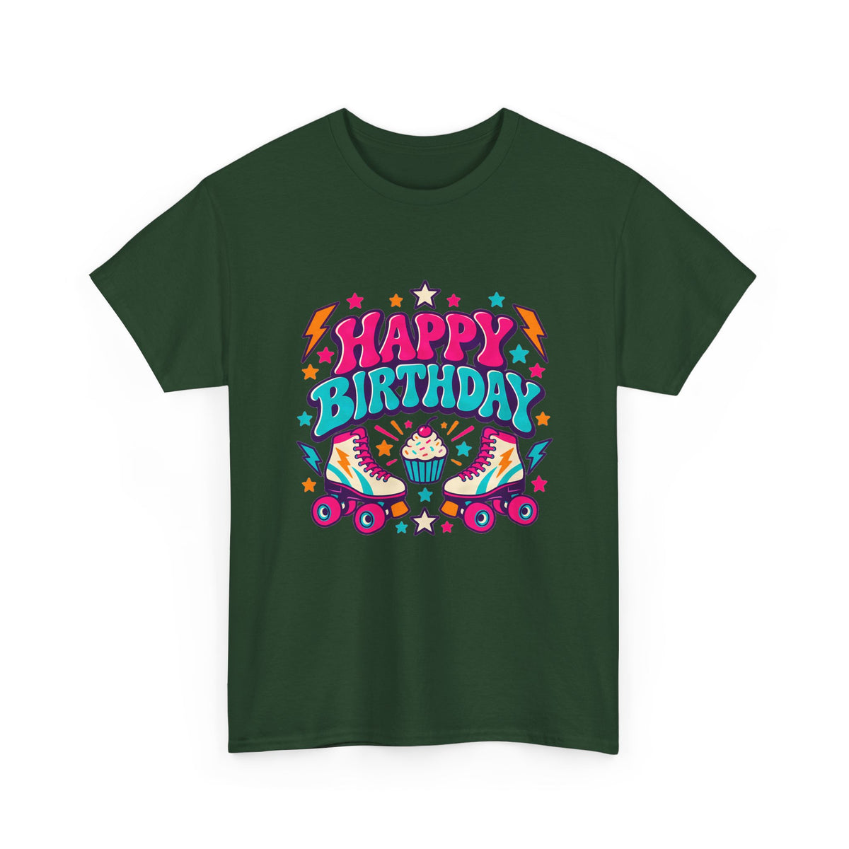 Roller Skating Happy Birthday Tee
