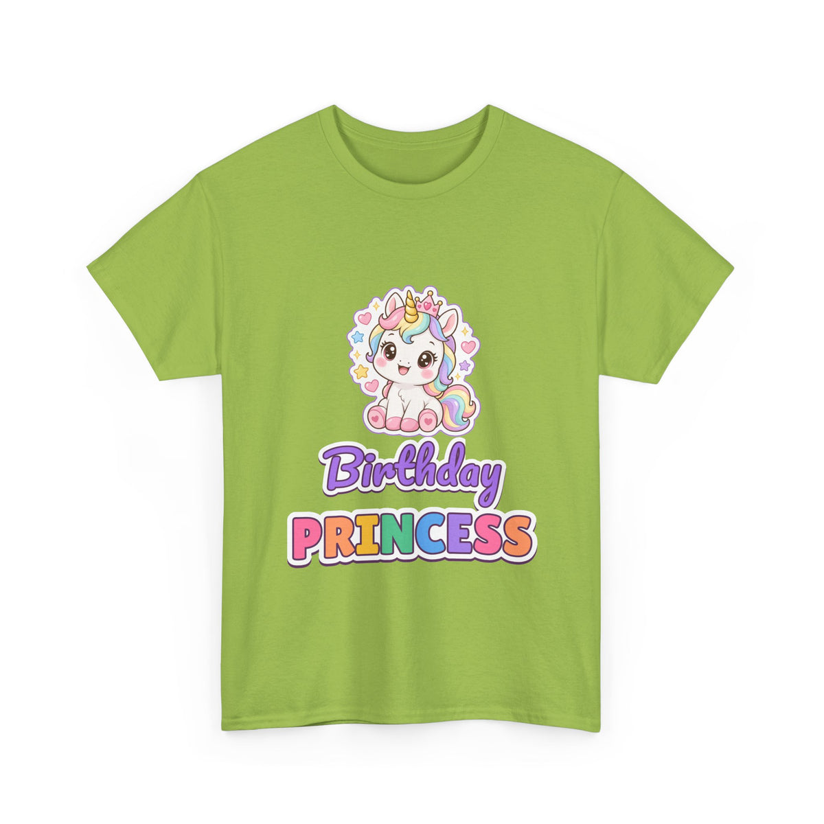 Birthday Princess Unicorn birthday shirt – Gildan tee by Happywear
