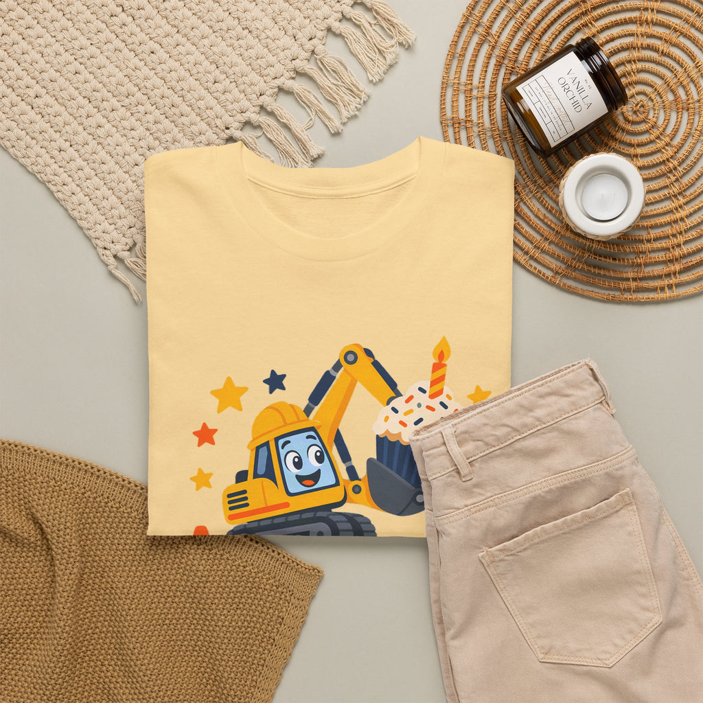 Personalized Construction Birthday Shirt – Add Name & Age